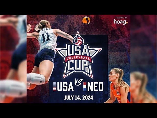 USA vs Netherlands | USA Volleyball Cup | Full match replay | July 14, 2024