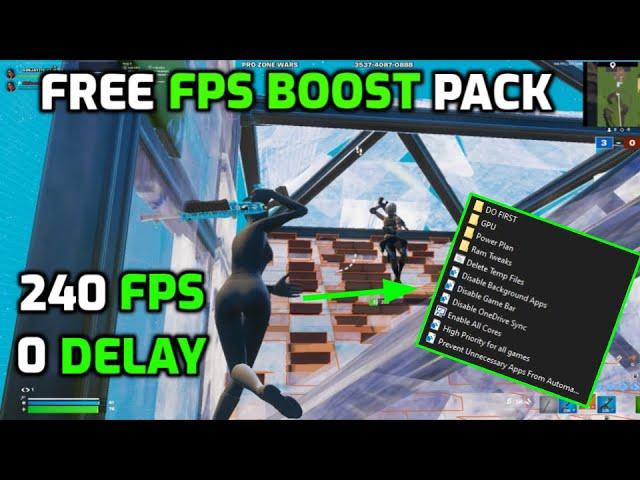 *ULTIMATE* Free Fortnite FPS boost Pack  (Boost Fps, Lower Delay & Lower Ping)