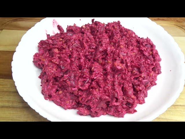 Быстрый и Вкусный Свекольный Салат с Грецким Орехом