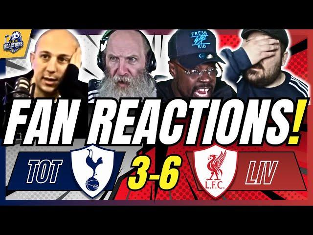 TOTTENHAM FANS SHOCKEDREACTION TO TOTTENHAM 3-6 LIVERPOOL | 24/25 PREMIER LEAGUE