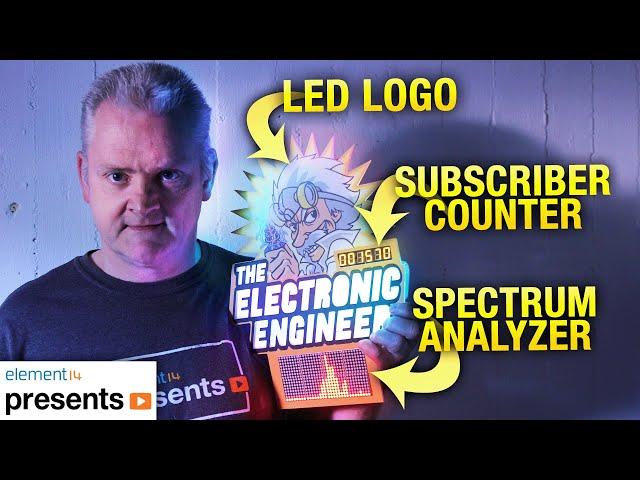 Smart Subscriber Counter LED Sign with a Spectrum Analyzer