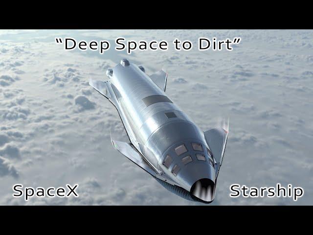 SpaceX Starship "Deep Space to Dirt" Landing Animation - Out Dated