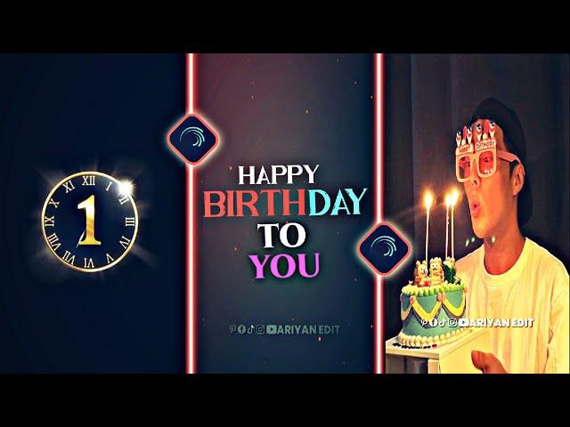 HAPPY BIRTHDAY  | HAPPY BIRTHDAY WISHES XML FILE | BIRTHDAY XML PRESET #alightmotion |@AriyanEdit