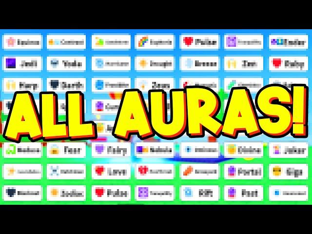 AURA CRAFT! ALL AURAS (SECRET + FREE + VIP ROBUX) ROBLOX