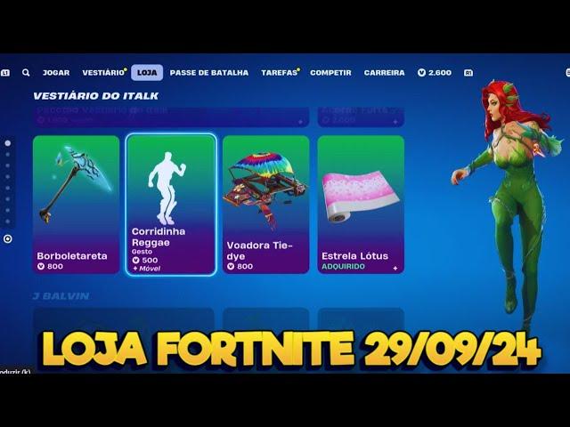 LOJA DE ITENS DE HOJE - LOJA FORTNITE 29/09/24 - LOJA ITENS HOJE - LOJA FORTNITE AO VIVO