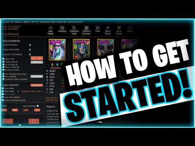 UPDATED 2022 RSL Helper Basics & How to Start! | RAID Shadow Legends