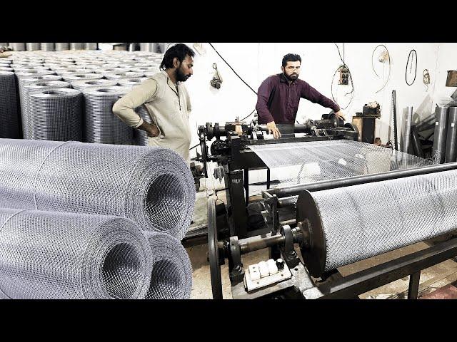 The Fascinating Process of Manufacturing Metal Mesh Inside the Factory | Metal Mesh Production