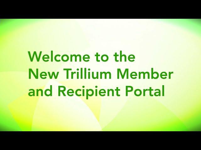 New Member & Recipient Portal