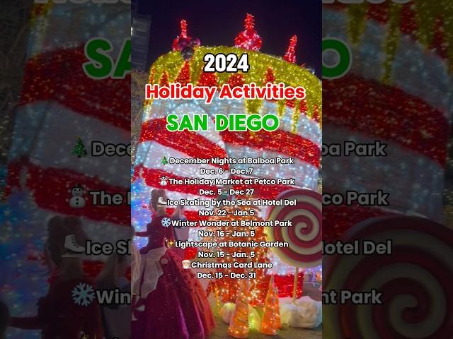 Christmas Events & Activities List in San Diego 2024 #sandiego #holidays #christmas