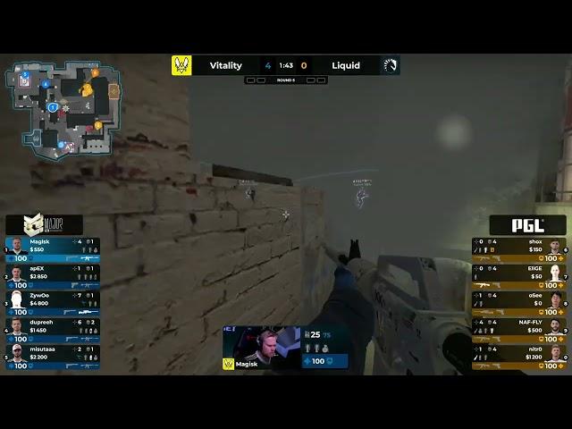 Magisk MIRAGE MID Rush !!!! - Vitality vs Liquid [ PGL MAJOR 2022]