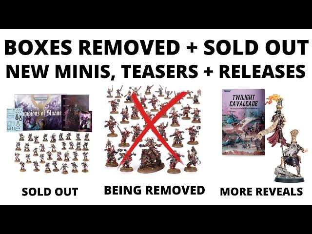 GW Removing Kits and Selling Out - Combat Patrols, Knights, Champions of Slaanesh- 40K News Round Up