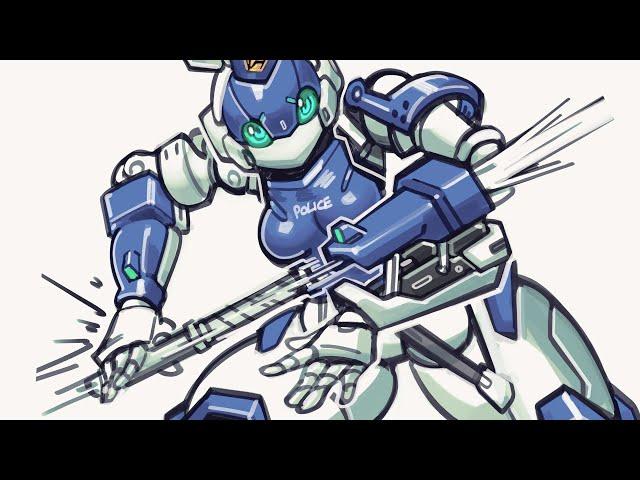 Questioning Robot Police Girl | OtsuMegaPlus Comic Dub