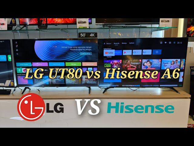 SMART TV VS GOOGLE TV ‼️ LG UT80 vs HISENSE A65