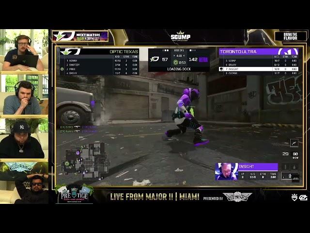 Scump Reacts to OpTic Making a Comeback Against Toronto and Beating Them to Secure Winners Finals!