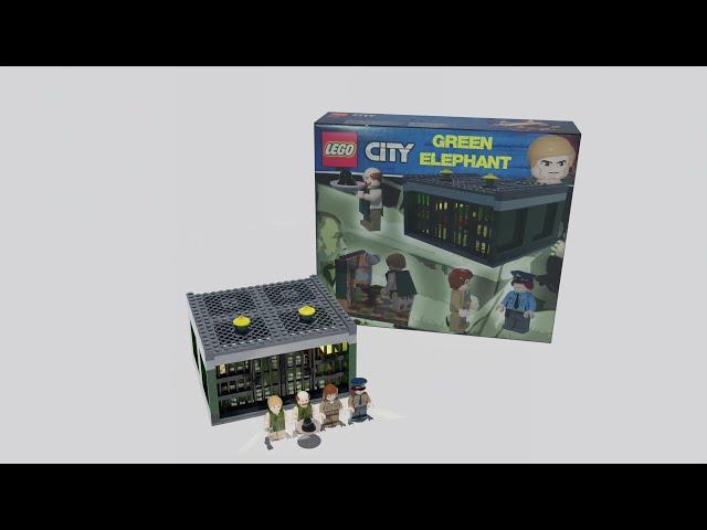 Lego Green Elephant / Лего Зеленый Слоник