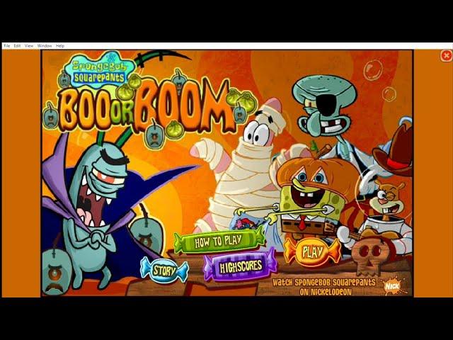 SpongeBob Boo or Boom Walkthrough (Browser Game)