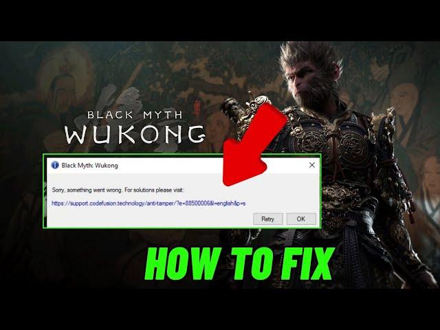 How To Fix Sorry something went wrong Error In Black Myth: Wukong