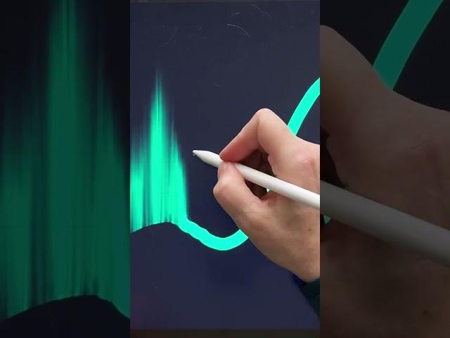 Create easy Northern lights inside Procreate