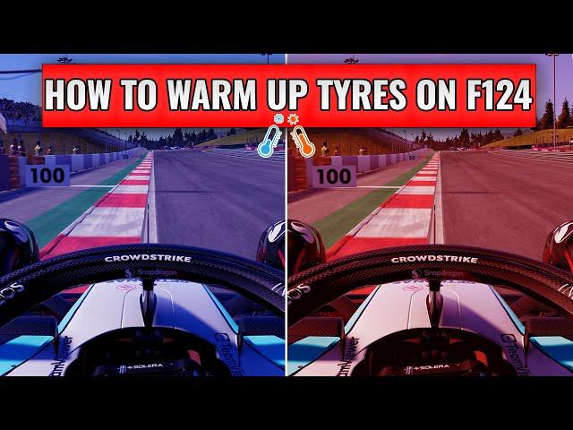 Best Way To Warmup Your Tyres on Outlaps!  F1 24 Post V1.6 Patch