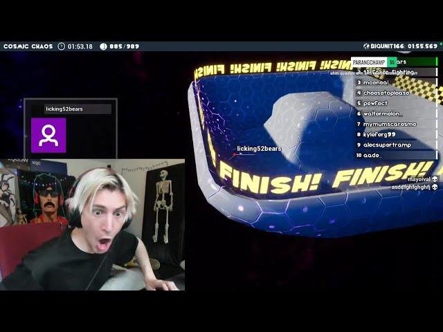 xQc gifts 1000 subs after beating World Record