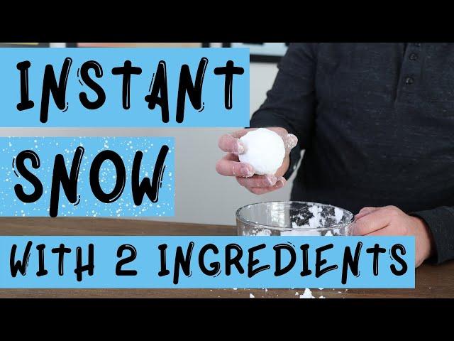 How to Make Instant Snow