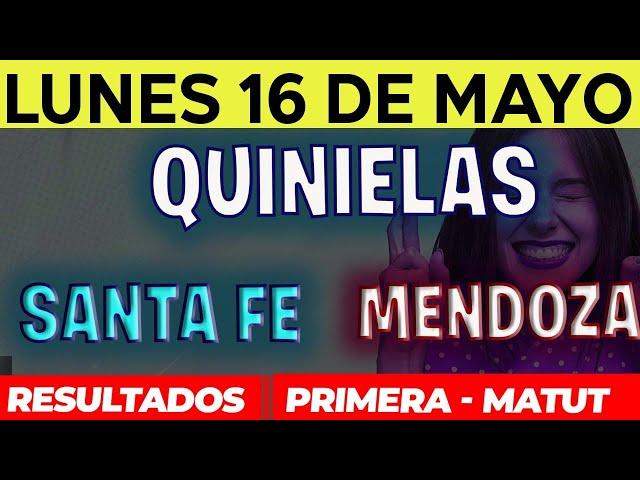 Quinielas Primera y matutina de Santa Fé y Mendoza, Lunes 16 de Mayo