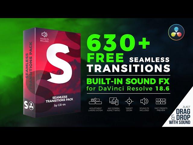 Free Demo Pack - Seamless Transitions for Davinci Resolve 18 by GR-44