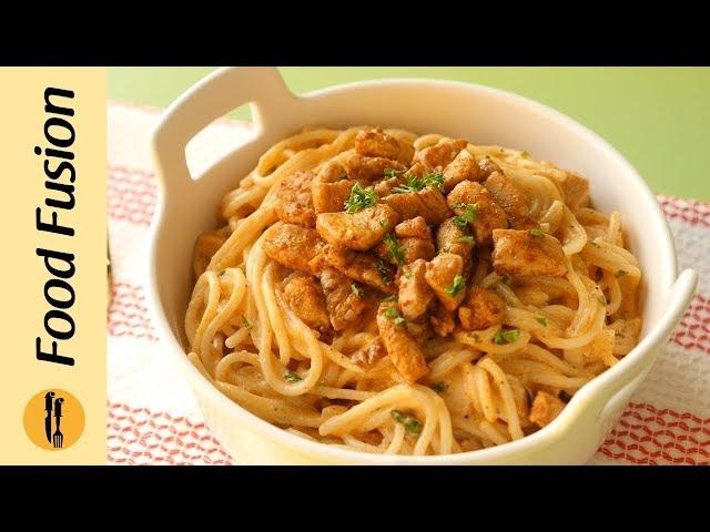 Spaghetti with Tomato Cream Sauce Recipe By Food Fusion