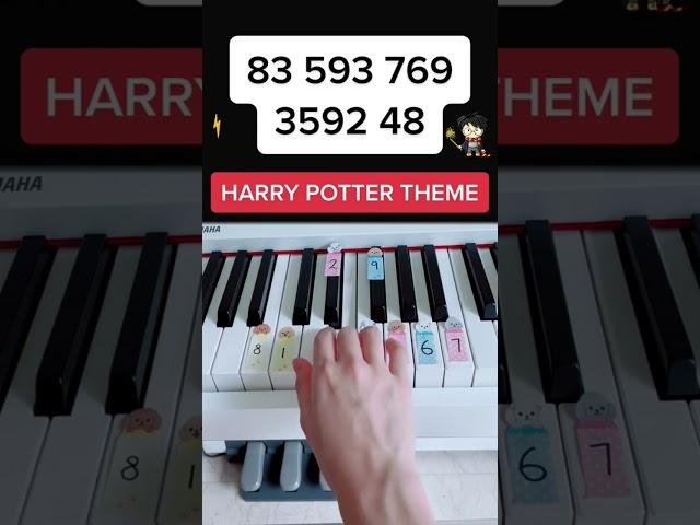 Harry Potter Theme (Piano Tutorial) #harrypottermusic #harrypotterthemesong #pianotutorialeasy