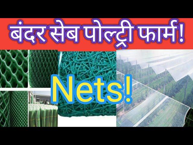 ANTI MONKEY PROTECTION NET|Anti Hail Net for Apple Plants|Pvc Net Jali at low price|