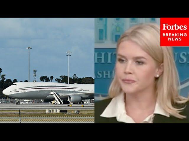 Reporter Asks Leavitt If WH Will Be ‘Transparent’ About The Cost Of Work Done To The Qatar Jet