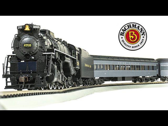 Bachmann HO-Scale 2-8-4 Berkshire Steam Locomotive w/Tender & Rivarossi Passenger Train Set Unboxing