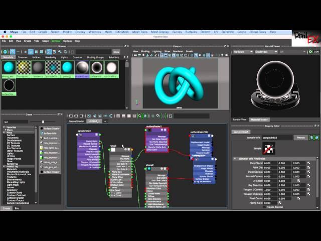 Using the Hypershade editor in Maya 2016 Part 2