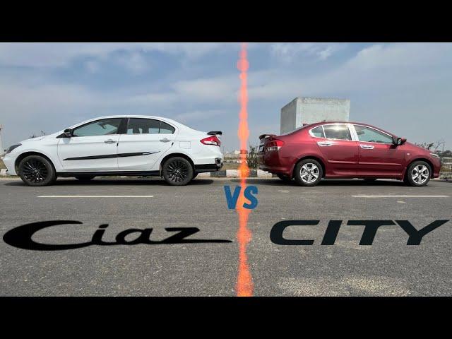 Honda City Manual vs Maruti Suzuki Ciaz Sports edition | Drag Race | Boosterjet engine kicked in?