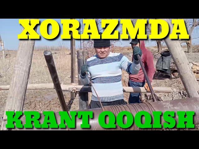 XORAZMDA KRANT QOQISH YEROSTI SUVINI CHIQARISH