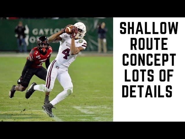 Shallow Route Concept with Lots Of Details