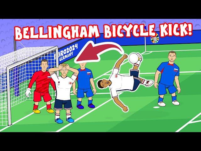 BELLINGHAM SAVES ENGLAND! (Bicycle kick vs Slovakia Euro 2024 Goals Highlights)