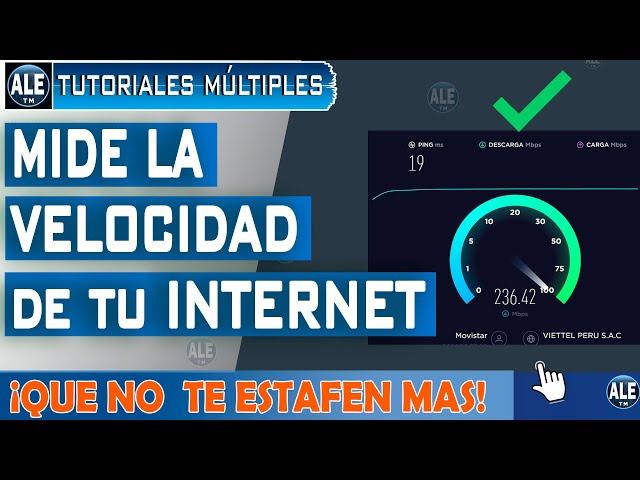 Como Medir Velocidad De Internet | Test De Velocidad De Internet