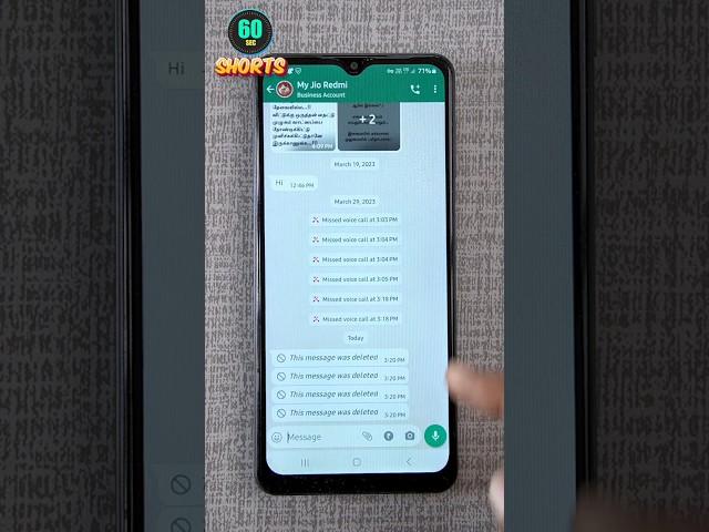 How to Read Deleted WhatsApp Messages #shorts