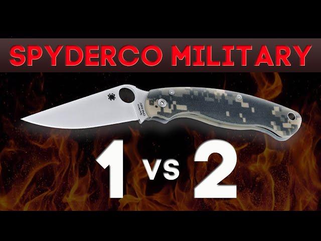 ДВЕ ЛЕГЕНДЫ! Сравниваем Spyderco Military и Spyderco Military 2