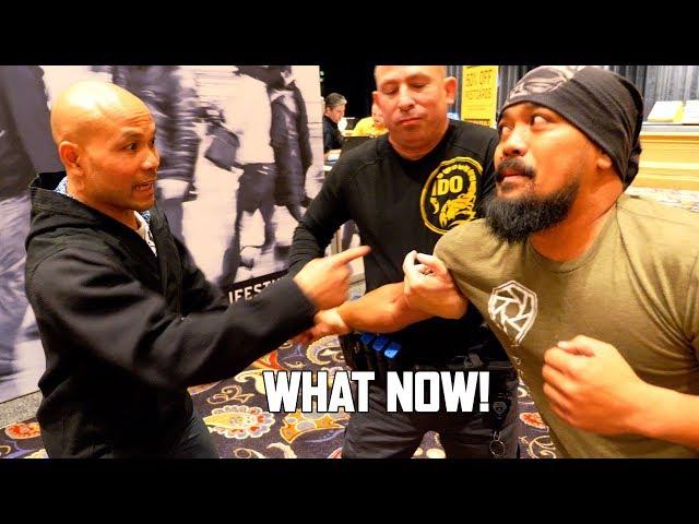 Wing Chun Master Meets US Marines and Cop | Master Wong