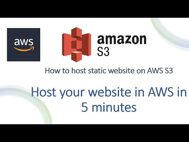 How to host a static website on AWS S3 | Host your static website on AWS S3 in 5 minutes