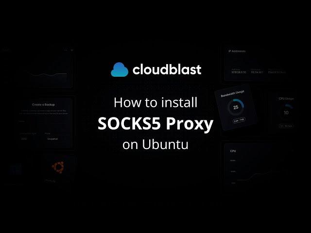 How to setup a SOCKS5 proxy on Ubuntu or Debian