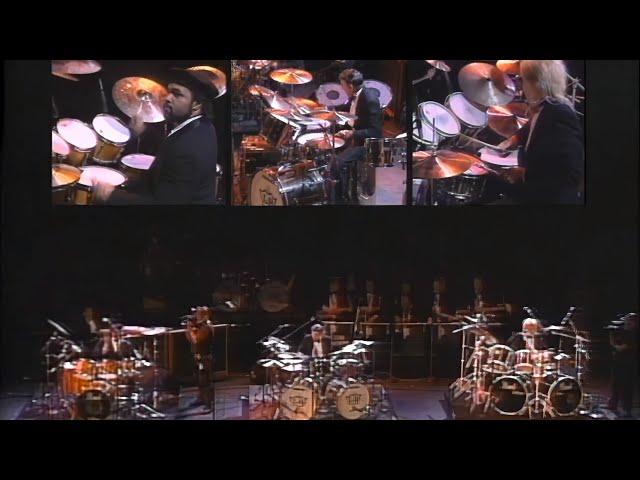 Chambers, Bissonette, Bellson drum solo - Buddy Rich Memorial Concert 1989 - 4K@60fps remastered