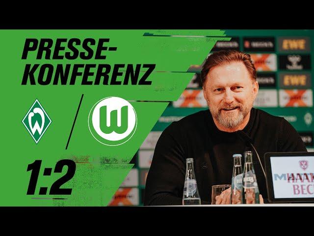 PK mit Cheftrainer Hasenhüttl und Werner nach Werder Bremen - VfL Wolfsburg