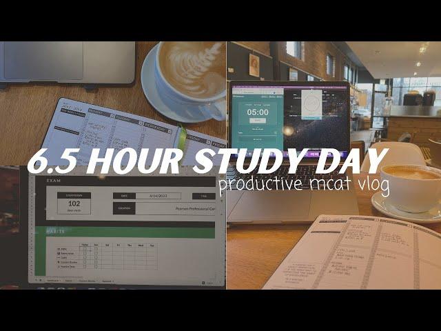 MCAT VLOG (REALISTIC) | sharing my spreadsheet tracker, MileDown's ANKI deck, coffee shop studying