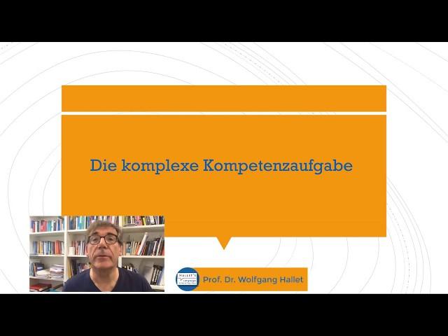 Wolfgang Hallet: Die komplexe Kompetenzaufgabe (2019)