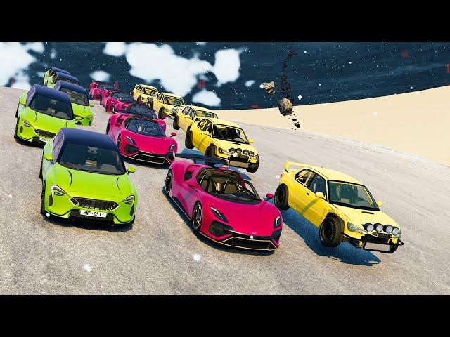 The Biggest BeamNG Multiplayer Race I've EVER Done! (15+ Cars!)