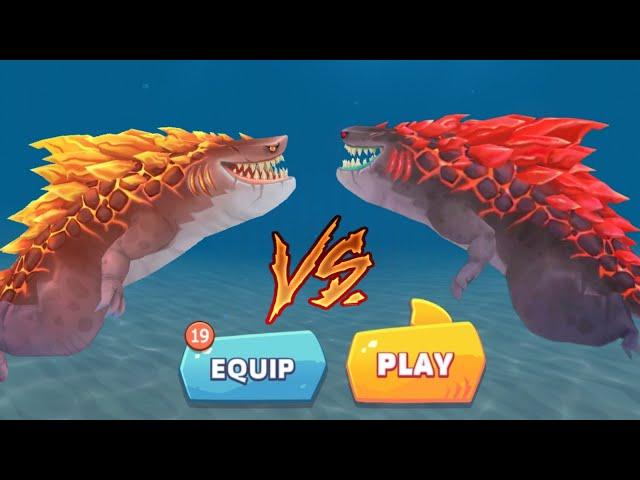 MAGMAJIRA VS RED MAGMAJIRA GAMEPLAY - Hungry Shark Evolution