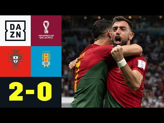 Dank Bruno Fernandes! Portugal löst Achtelfinal-Ticket: Portugal - Uruguay 2:0 | WM 2022 | DAZN